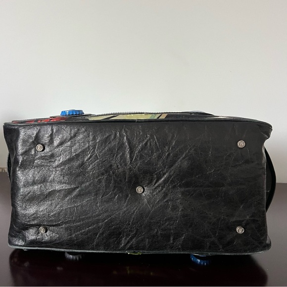 Authenticated - John Galliano - 90s Bottle Cap Handle Bag Purse - Picture 7 of 14